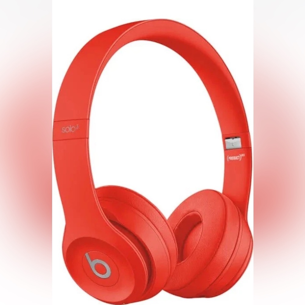 Beats Solo3 Wireless On-Ear Headphones Citrus Red